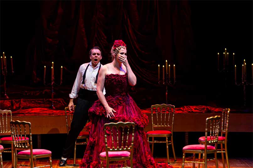 La Traviata - Rachel Willis-Sørensen et Benjamin Bernheim © Eric Bouloumié